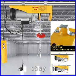 1000Kg Electric Winch Scaffold Crane Workshop Garage Gantry Hoist Cable Lifting