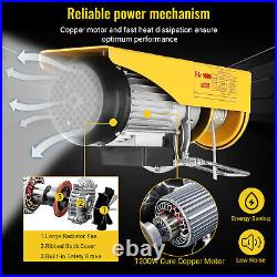 1000Kg Electric Winch Scaffold Crane Workshop Garage Gantry Hoist Cable Lifting