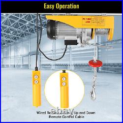 1000Kg Electric Winch Scaffold Crane Workshop Garage Gantry Hoist Cable Lifting