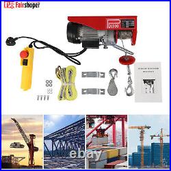 100kg Electric Pulley Crane Scaffold Hoist Winch Workshop Garage Cable Lift