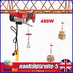 100kg Electric Pulley Crane Scaffold Hoist Winch Workshop Garage Cable Lift