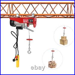 100kg Electric Pulley Crane Scaffold Hoist Winch Workshop Garage Cable Lift