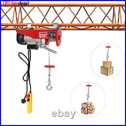 100kg Electric Pulley Crane Scaffold Hoist Winch Workshop Garage Cable Lift