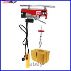 100kg Electric Pulley Crane Scaffold Hoist Winch Workshop Garage Cable Lift