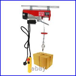 100kg Electric Pulley Crane Scaffold Hoist Winch Workshop Garage Cable Lift