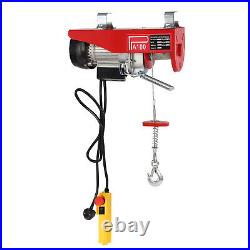 100kg Electric Pulley Crane Scaffold Hoist Winch Workshop Garage Cable Lift