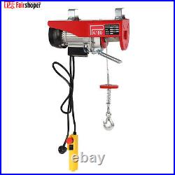 100kg Electric Pulley Crane Scaffold Hoist Winch Workshop Garage Cable Lift