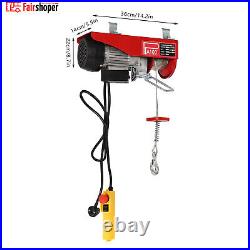 100kg Electric Pulley Crane Scaffold Hoist Winch Workshop Garage Cable Lift