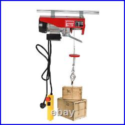 100kg Electric Pulley Crane Scaffold Hoist Winch Workshop Garage Cable Lift