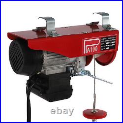 100kg Electric Pulley Crane Scaffold Hoist Winch Workshop Garage Cable Lift