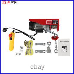 100kg Electric Pulley Crane Scaffold Hoist Winch Workshop Garage Cable Lift