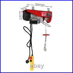 100kg Electric Pulley Crane Scaffold Hoist Winch Workshop Garage Cable Lift