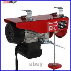 100kg Electric Pulley Crane Scaffold Hoist Winch Workshop Garage Cable Lift