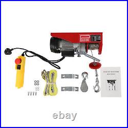 100kg Electric Pulley Crane Scaffold Hoist Winch Workshop Garage Cable Lift