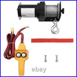 12 V Electric Winch 907 KG Wire Remote Control