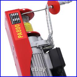 800/1000KG Workshop Garage Winch Electric Hoist Lift Mounted 220V 1300W 1600W UK