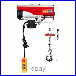 800/1000KG Workshop Garage Winch Electric Hoist Lift Mounted 220V 1300W 1600W UK