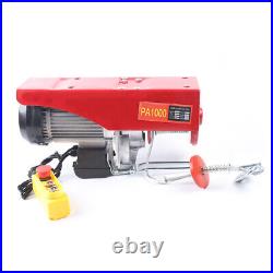 800/1000kg Electric Winch Scaffold Hoist Winch Crane Workshop Garage Cable Lift