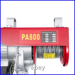 800 /1000kg Electric Winch Scaffold Hoist Winch Crane Workshop Garage Cable Lift