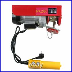 800kg Electric Hoist Winch Lifting Engine Crane Ceiling Pulley Overhead Crane