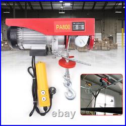 800kg Electric Hoist Winch Lifting Engine Crane Ceiling Pulley Overhead Crane UK