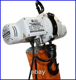 Duke 500kg Single Phase 110v Industrial Electric Lifting Chain Hoist 3-30mtr