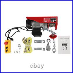 Electric Hoist 110V Garage Electric Winch 1763lbs with Remote Control