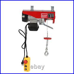 Electric Hoist 110V Garage Electric Winch 1763lbs with Remote Control