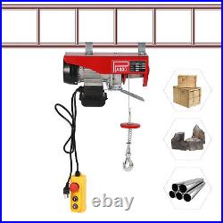 Electric Hoist 110V Garage Electric Winch 1763lbs with Remote Control