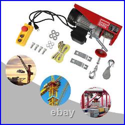 Electric Hoist 110V Garage Electric Winch 1763lbs with Remote Control