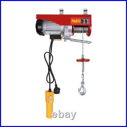 Electric Hoist 800/1000kg 220V Remote Winch Tool Strong Cable Rope Chain Lifting