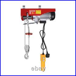 Electric Hoist 800/1000kg 220V Remote Winch Tool Strong Cable Rope Chain Lifting