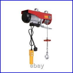 Electric Hoist 800/1000kg 220V Remote Winch Tool Strong Cable Rope Chain Lifting