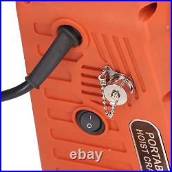 Electric Hoist Portable Power Electric Winch Crane With Remote Control 500KG HOT