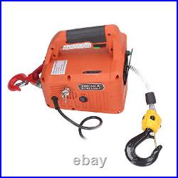 Electric Hoist Portable Power Electric Winch Crane with Remote Control 500KG