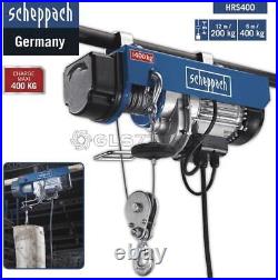 Electric Winch Hoist Crane Scaffold Cable Lifting 200/400kg Scheppach Hrs400