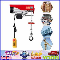 Electric Winch Lifting Hoist 1300w 800kg Scaffold Hoist Workshop Garage Lift UK