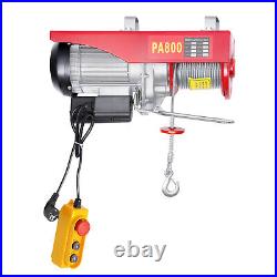 Electric Winch Lifting Hoist 1300w 800kg Scaffold Hoist Workshop Garage Lift UK