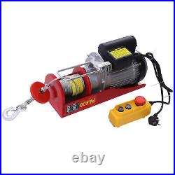 Electric Winch Lifting Hoist 1300w 800kg Scaffold Hoist Workshop Garage Lift UK